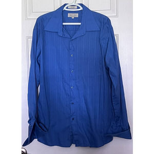 Eighty Eight Men's Vibrant Blue Button Down Shirt